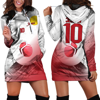 Japan Soccer Hoodie Dress Custom Female Football Fans