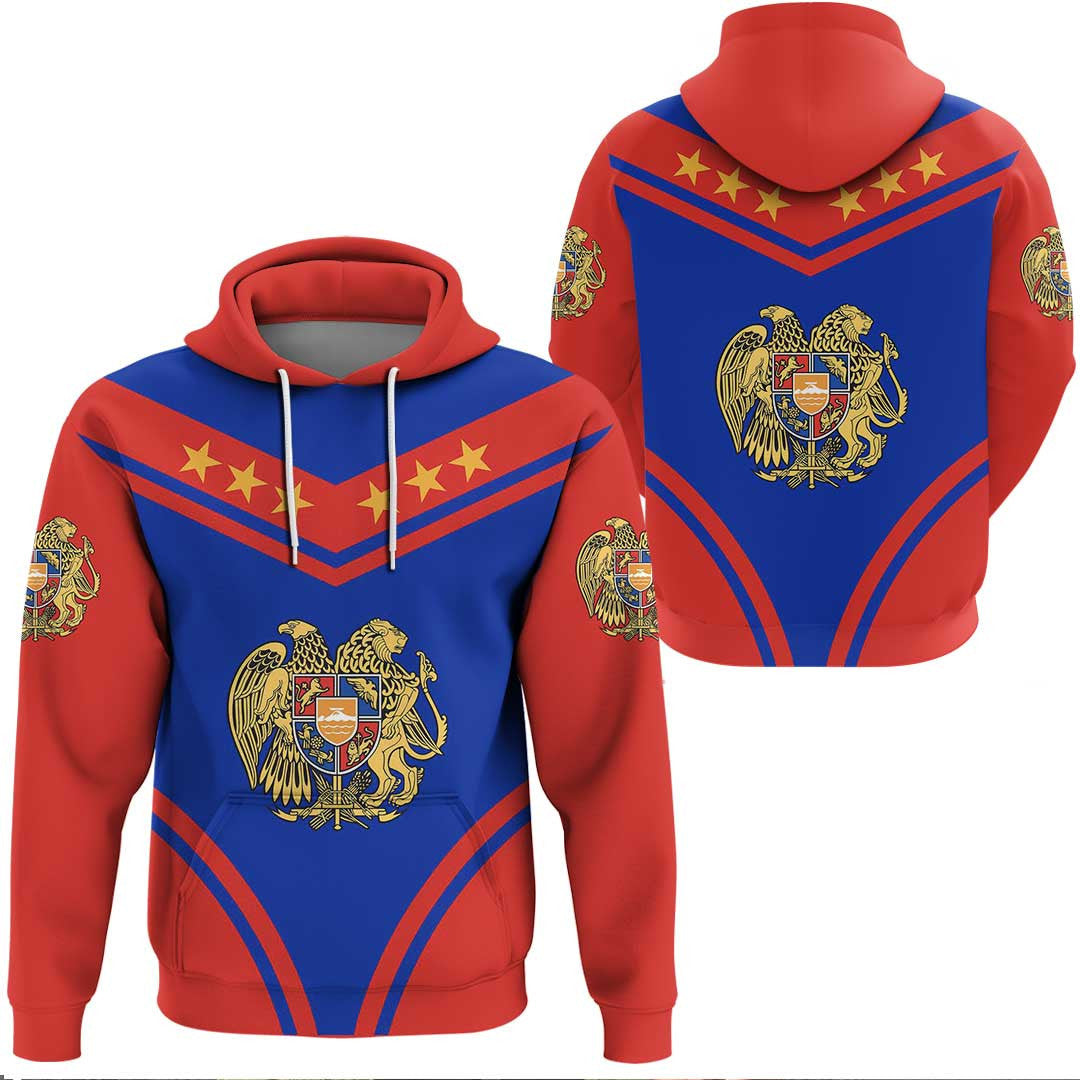 Hoodie Armenia Flag Star Hoodie