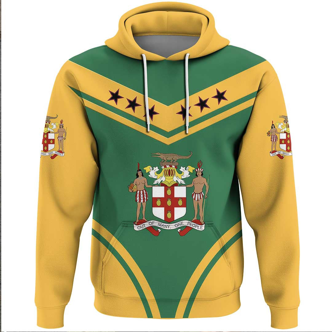 Hoodie Jamaica Flag Star Hoodie