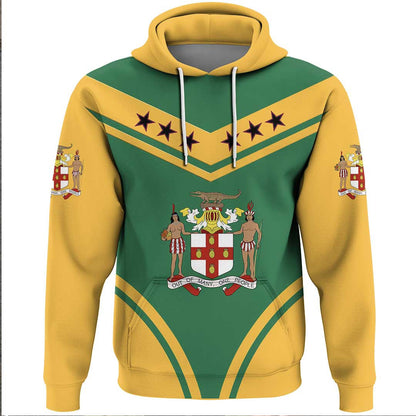 Hoodie Jamaica Flag Star Hoodie