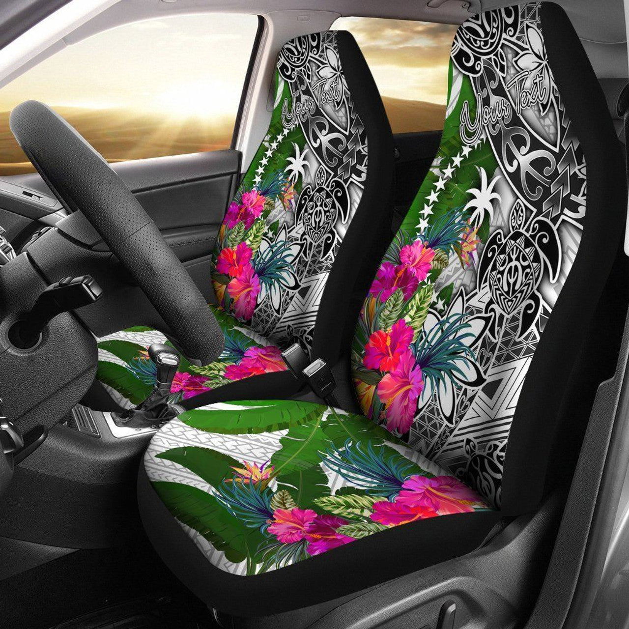 Maori 2021 Car Seat Covers Purple Aotearoa Tattoo