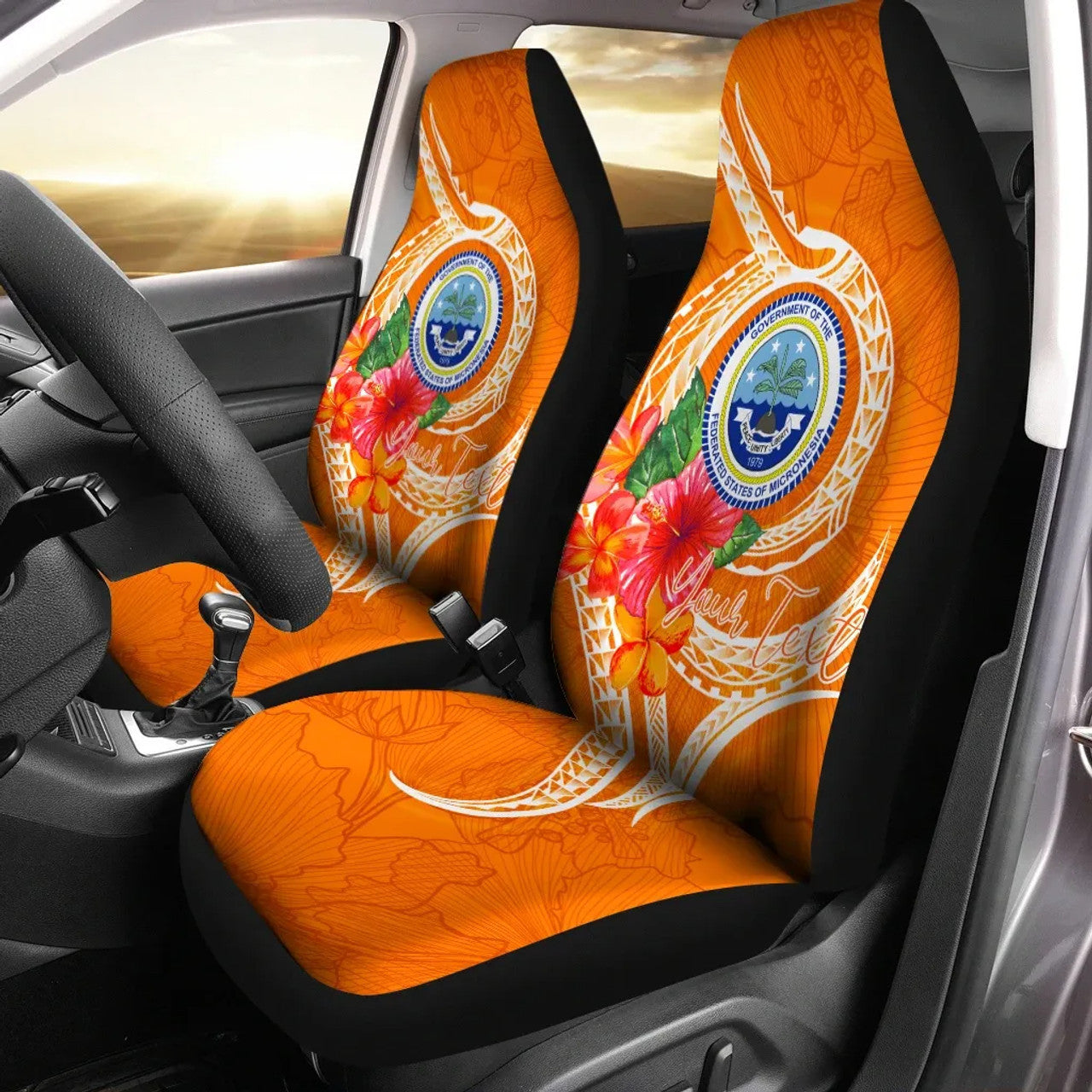 Maori 2021 Car Seat Covers Purple Aotearoa Tattoo