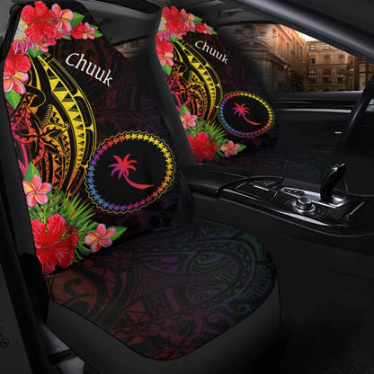 Chuuk State Car Seat Cover Tropical Hippie Style