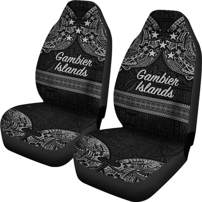 Gambier Islands Tribal Tattoo Car Seat Cover