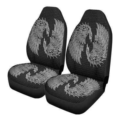 Car Seat Cover Raven And Wolf Fenrir Car Seat Cover
