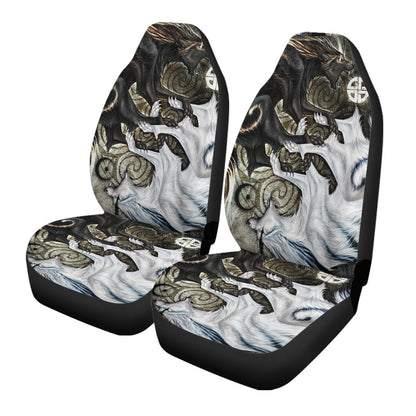 Car Seat Cover Skoll And Hati Ying Yang Style Car Seat Cover