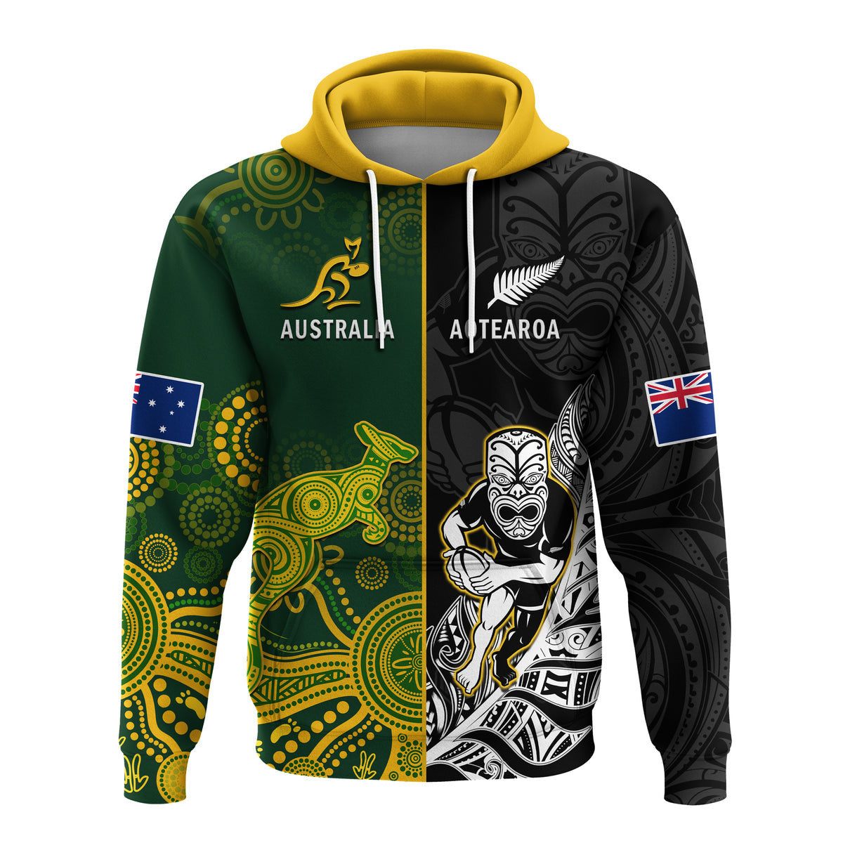 Australia Rugby Mix Aotearoa Rugby Hoodie Wallabies All Black Special Version