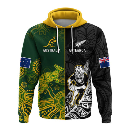 Australia Rugby Mix Aotearoa Rugby Hoodie Wallabies All Black Special Version