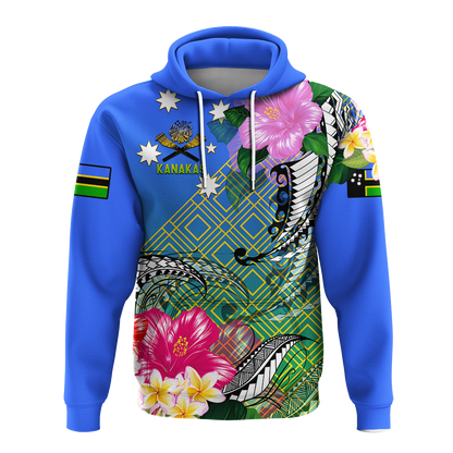 Australia South Sea Islanders Kanakas Hibiscus Polynesia Hoodie