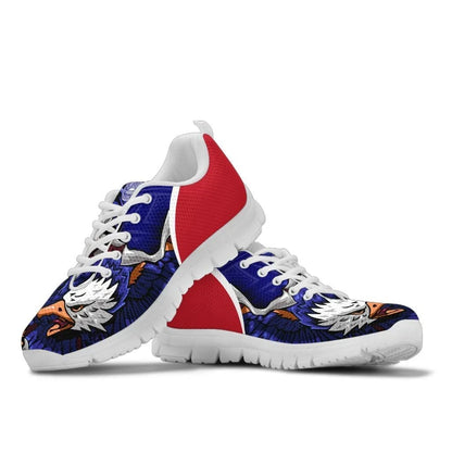 American Samoa Sneakers Eagle Style Polynesian Patterns