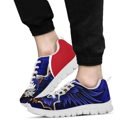 American Samoa Sneakers Eagle Style Polynesian Patterns