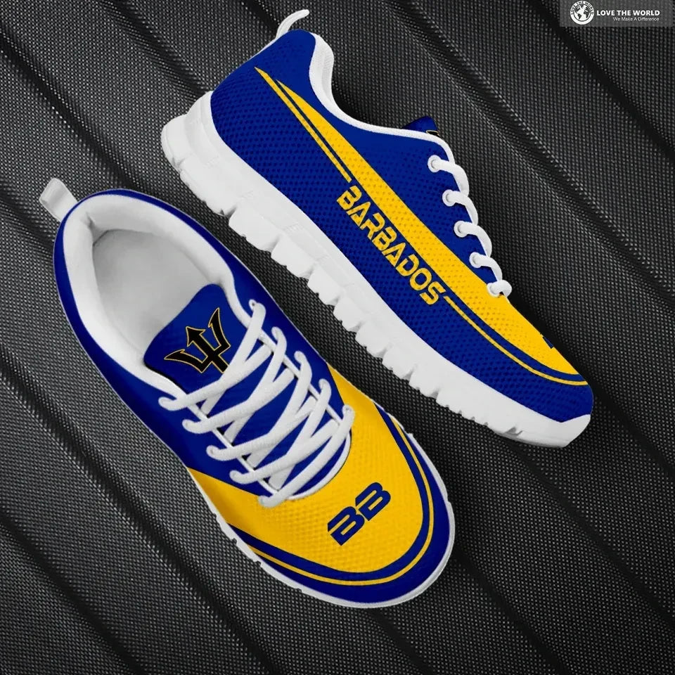 Barbados Sneakers For Men And Women Printed Sneakers