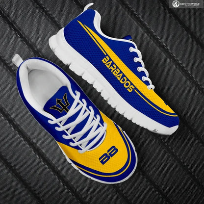 Barbados Sneakers For Men And Women Printed Sneakers