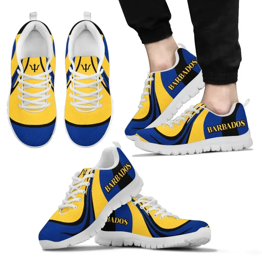 Barbados Flag Sneakers Cannon Style