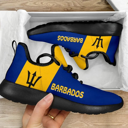 Barbados Sneakers Barbados Flag Style
