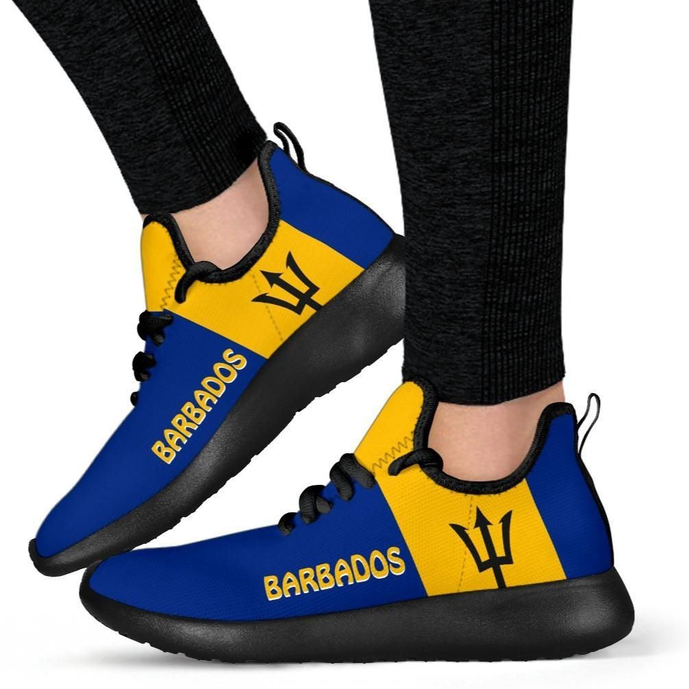 Barbados Sneakers Barbados Flag Style