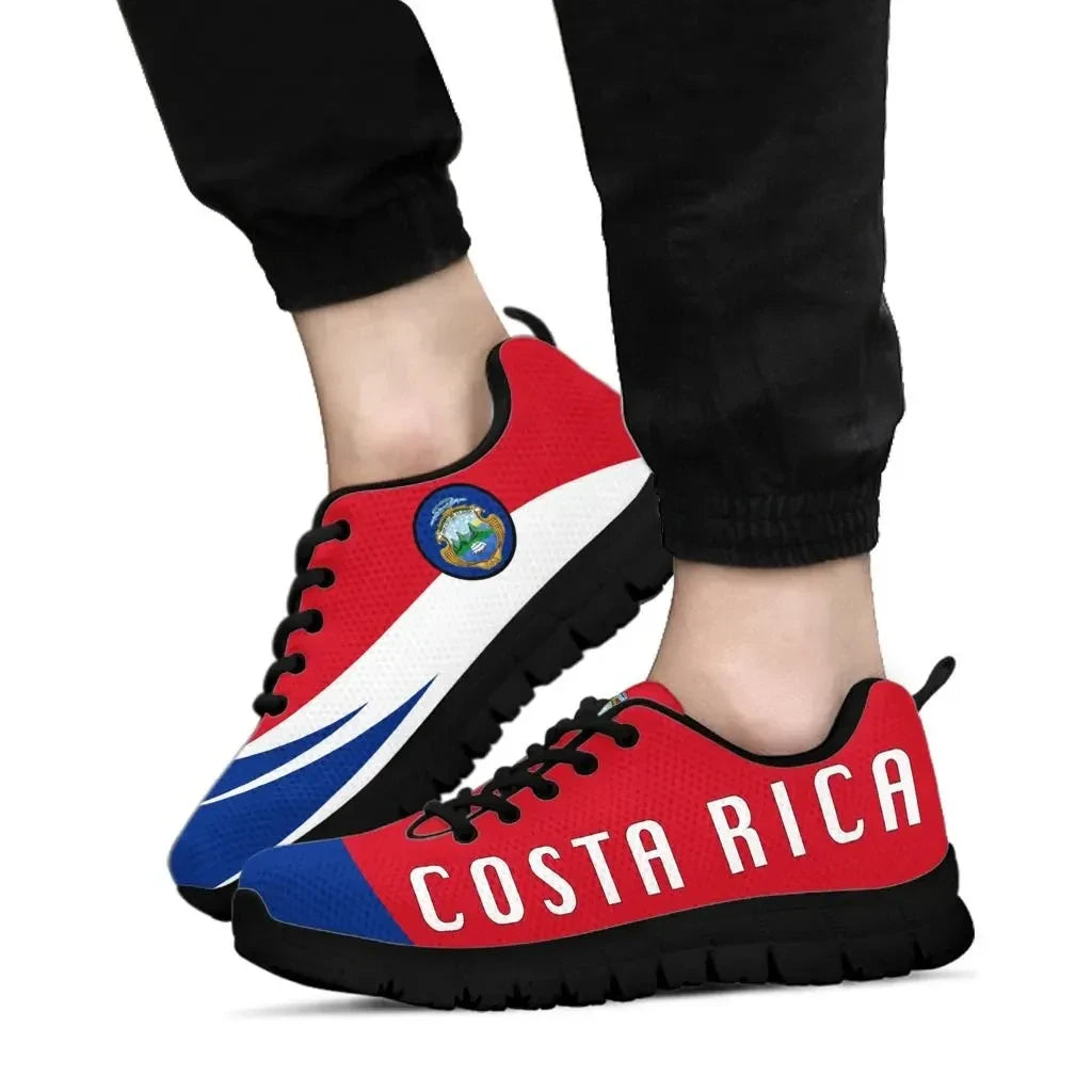 Costa Rica Sneakers Flag Wave Style