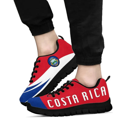 Costa Rica Sneakers Flag Wave Style