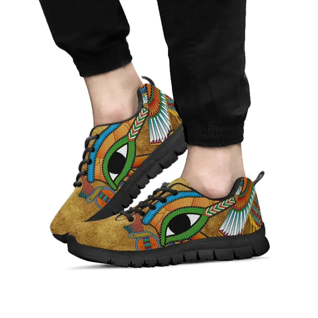 African Sneakers Egyptian Hieroglyphics and Gods Self Knowledge