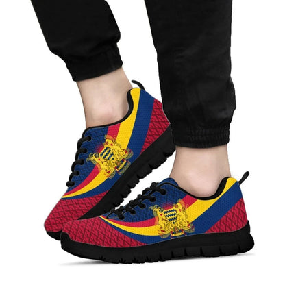 Chad Sneakers Chad Coat Of Arms and Flag Color