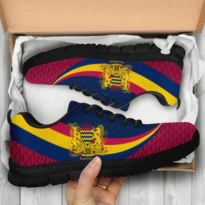 Chad Sneakers Chad Coat Of Arms and Flag Color