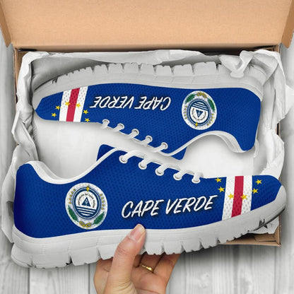 Cape Verde Sneakers Flag With Coat Of Arm