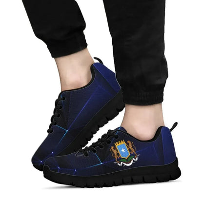 Somalia Sneakers Coat of Arms Somalia With Leopard