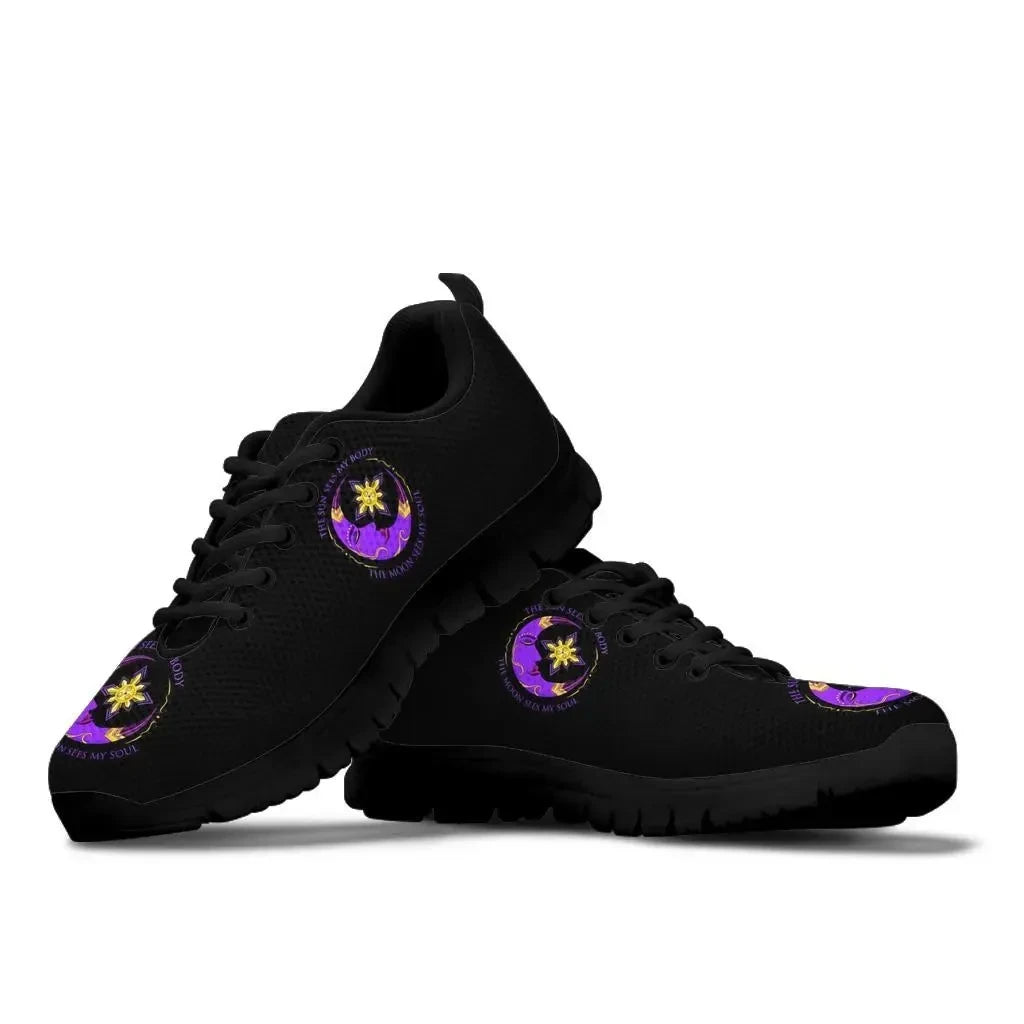 Celticone Wicca Sneakers The Moon Sees My Soul