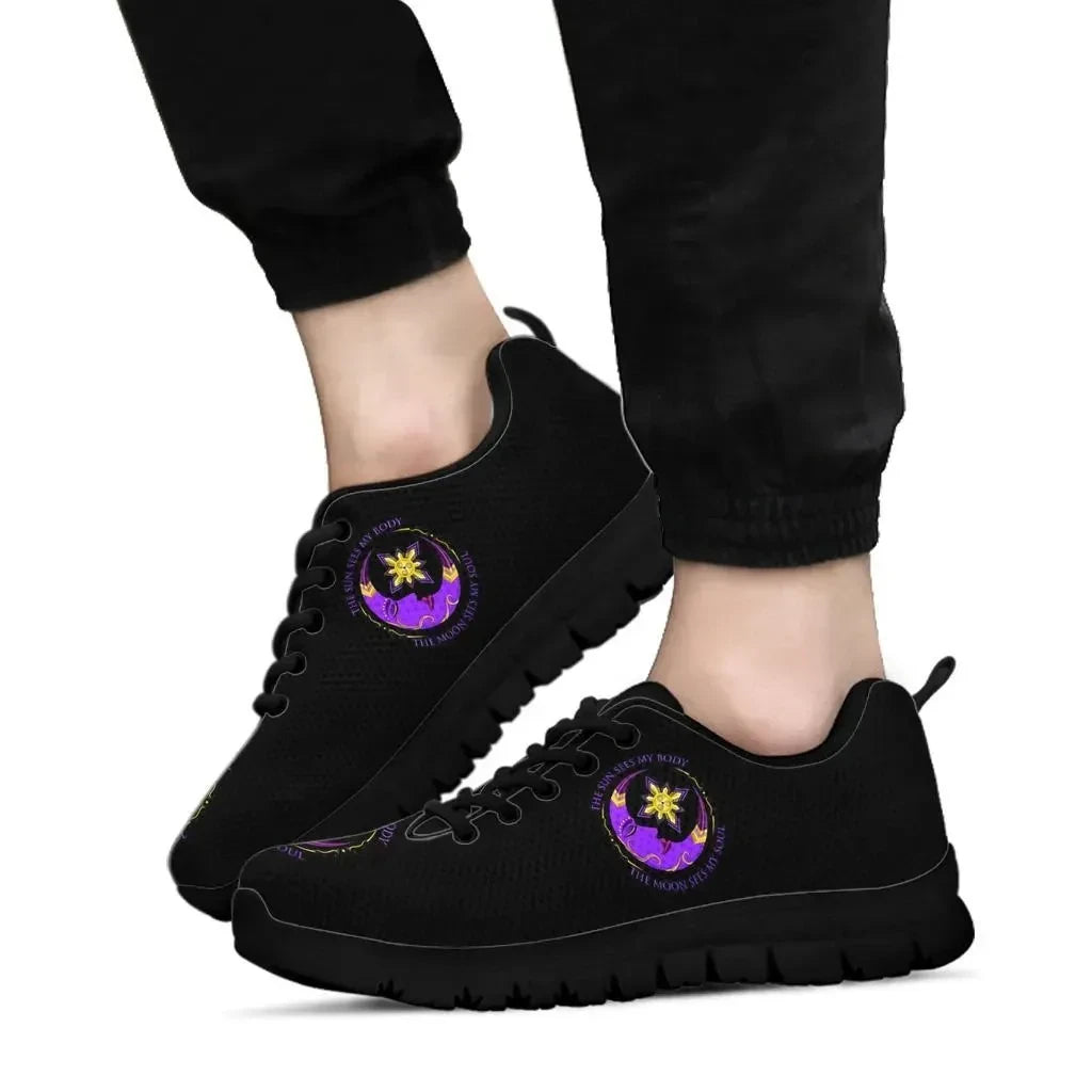 Celticone Wicca Sneakers The Moon Sees My Soul