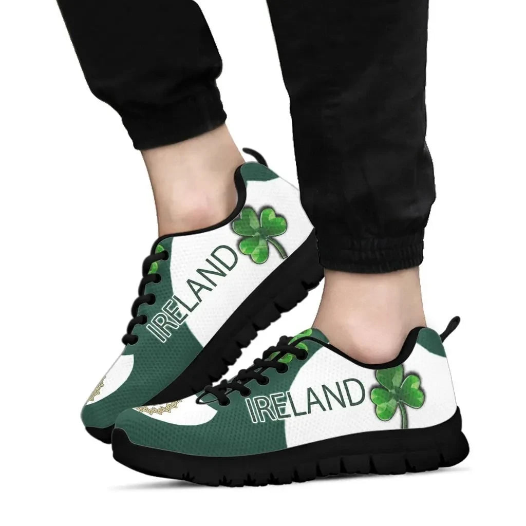Celtic Sneakers Ireland Shamrock and Celtic Cross St. Patrick's Day