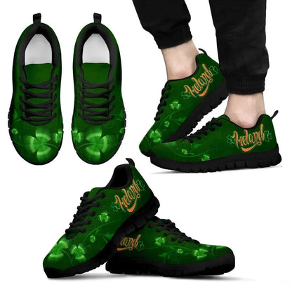Celtic Ireland Black Sneakers Happy St. Patrick's Day 2021