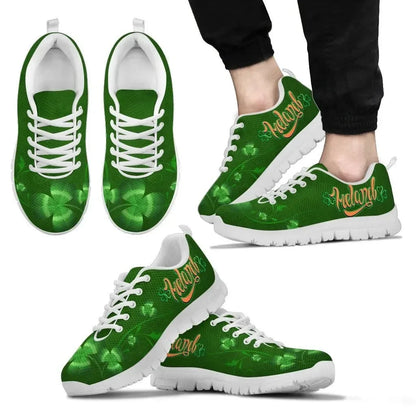 Celtic Ireland White Sneakers Happy St. Patrick's Day 2021
