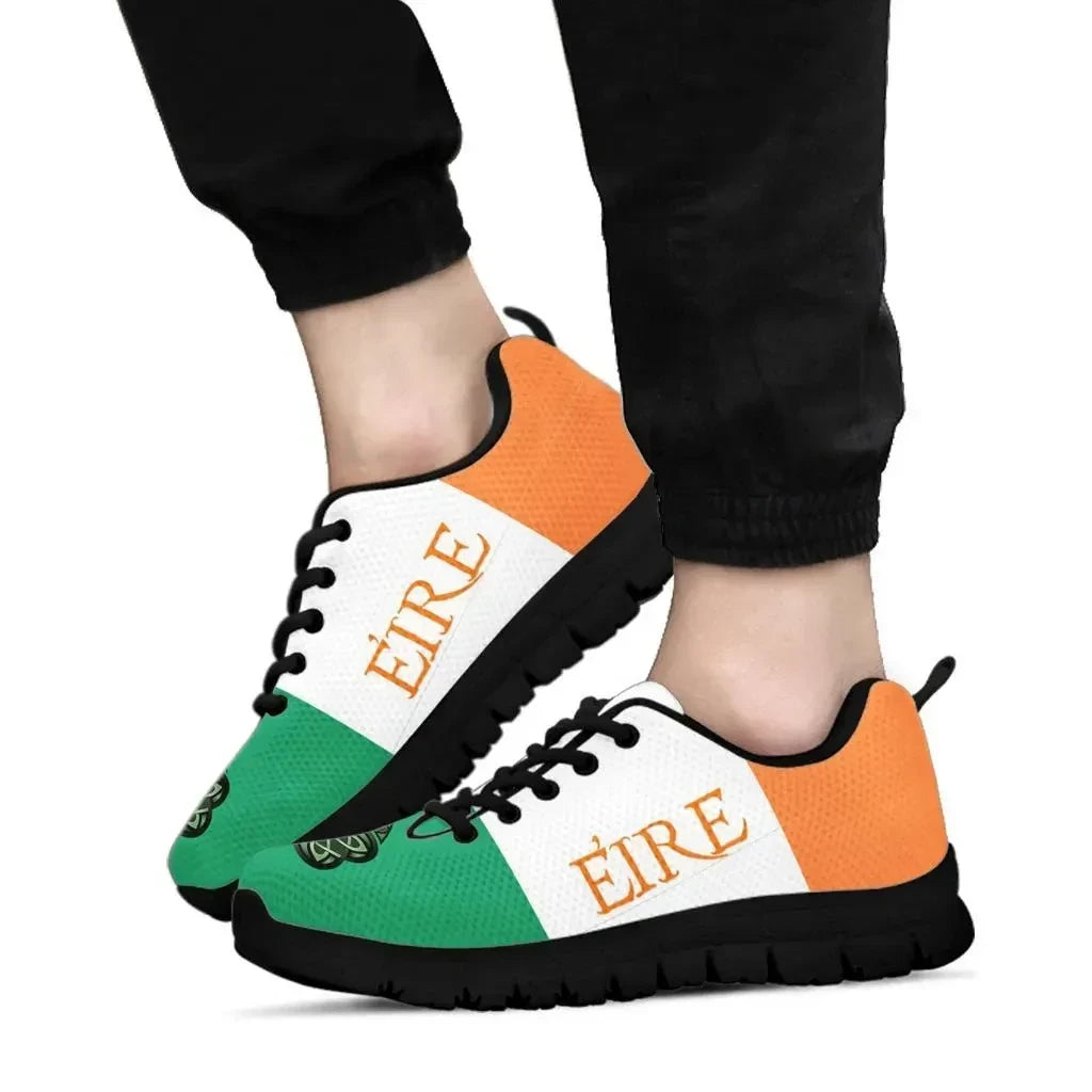 Celtic All Over Print Sneakers Irish Shamrock With Celtic Patterns