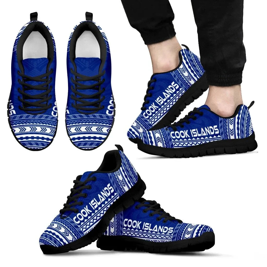 Cook Islands Sneakers Polynesian Chief Flag Version