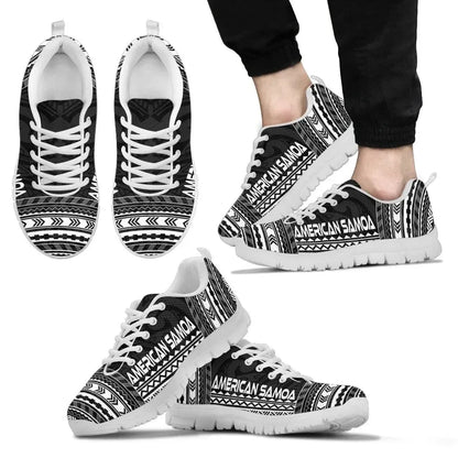 American Samoa Sneakers Polynesian Chief Black Version