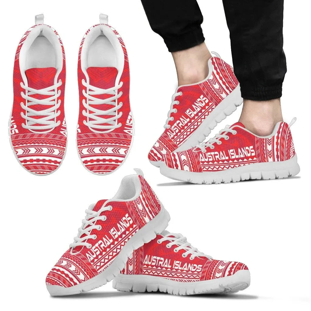Austral Islands Sneakers Polynesian Chief Flag Version