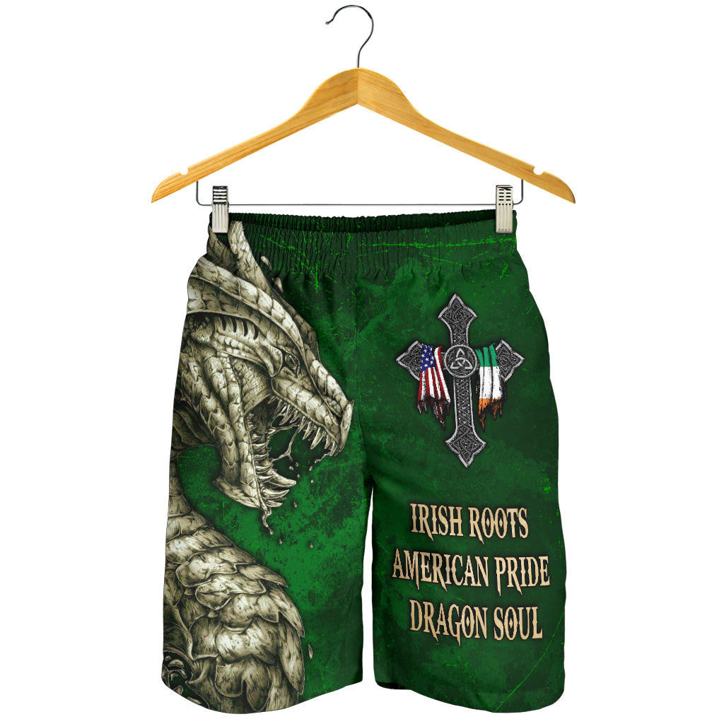 Apparel Irish Roots American Pride Dragon Soul Men Short