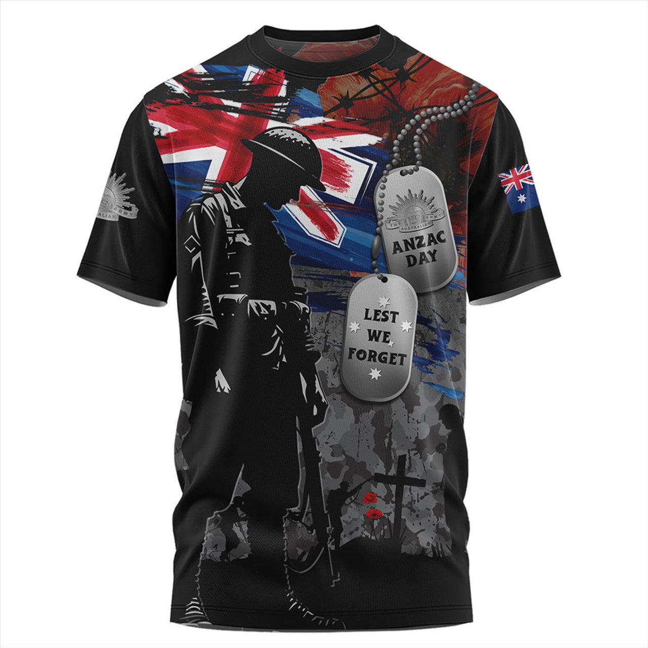 Australia T Shirt Tribute To The Brave Anzac Day