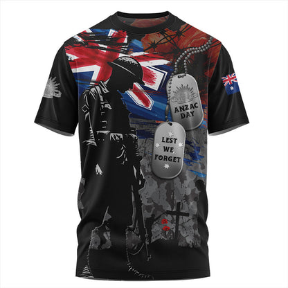Australia T Shirt Tribute To The Brave Anzac Day
