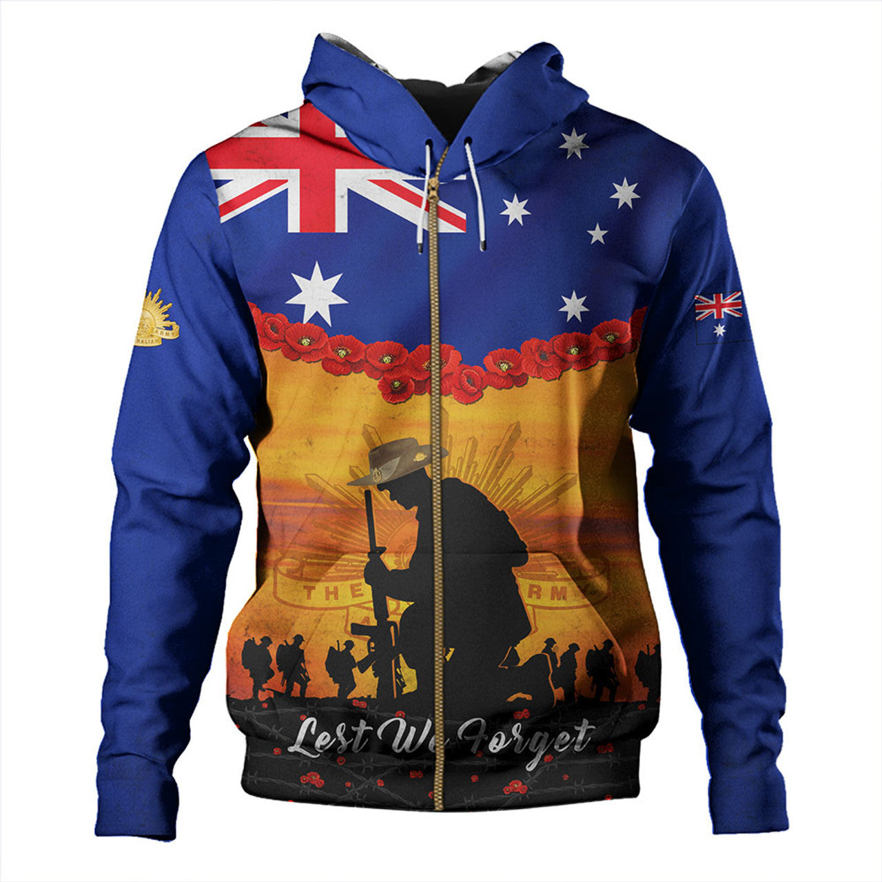 Australia Hoodie Anzac Day Lest We Forget Honoring The Anzac Spirit