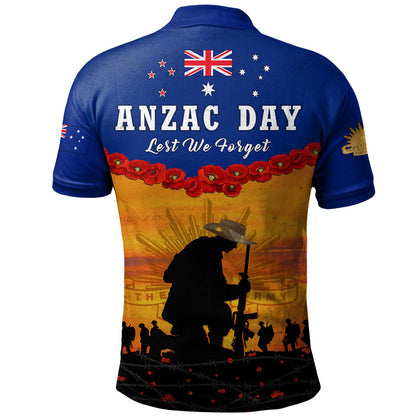 Australia Polo Shirt Anzac Day Lest We Forget Honoring The Anzac Spirit