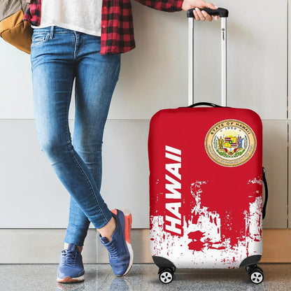 Hawaii Luggage Cover, Coat Of Arms Suitcase Covers 0