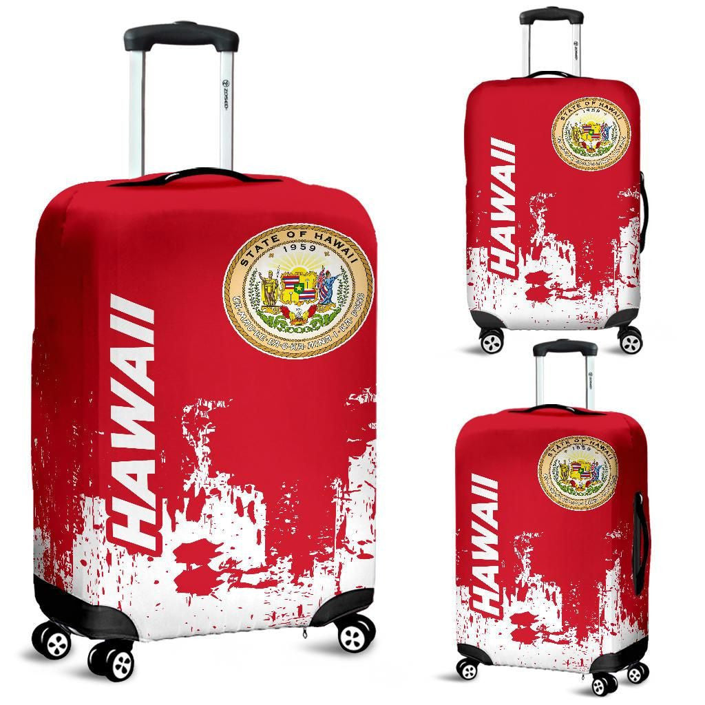 Hawaii Luggage Cover, Coat Of Arms Suitcase Covers 0