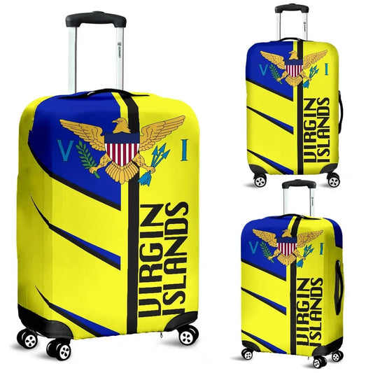 US Virgin Islands Luggage Covers Half Concept