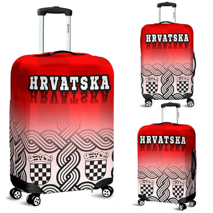 Croatia Luggage Covers Croatian Wattle Coat Of Arms Hrvatska