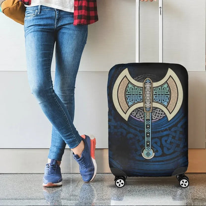 Celtic Knotwork Labrys Luggage Covers