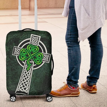 Ireland Celtic Luggage Covers Celtic Cross & Shamrock Skew Style