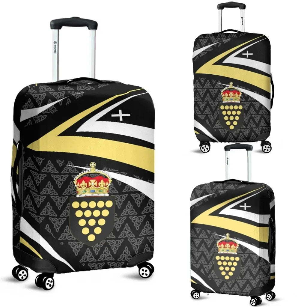 Celtic All Over Print Luggage Covers Irish Shamrock With Celtic Patterns