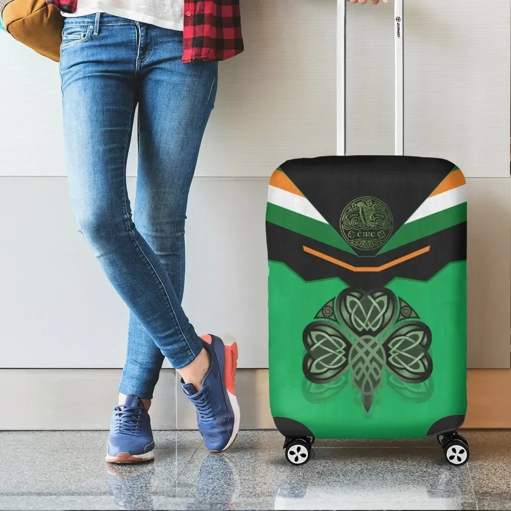 Celtic All Over Print Luggage Covers Irish Shamrock With Celtic Patterns