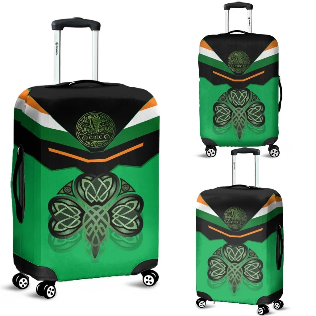 Celtic Ireland Luggage Covers Irish Shamrock with Traditional Harp